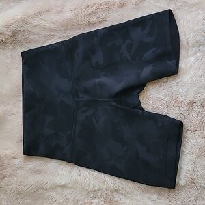 Black Camo Lululemon Biker Shorts